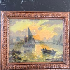 Antique painting signed d'occasion  Expédié en Belgium