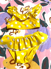 Yellow white polka for sale  Melissa
