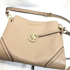 Bolsa de ombro Michael Kors bege dourada Mk comprar usado  Enviando para Brazil