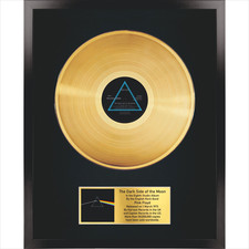 Pink Floyd – The Dark Side Of The Moon / LP Dourado 12 pol / Lembrança em moldura preta comprar usado  Enviando para Brazil
