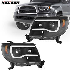Faróis de projetor preto tubo de LED Toyota Tacoma 2005-2011 passageiro e motorista comprar usado  Enviando para Brazil