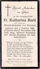 Sterbebild bartl 1946 gebraucht kaufen  Singen (Hohentwiel)