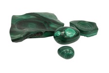 Pcs craved malachite for sale  LEEDS