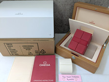 Omega Auténtica Caja de Reloj de Madera con Cubo Rojo de Viaje Último Modelo Nuevo segunda mano  Embacar hacia Mexico