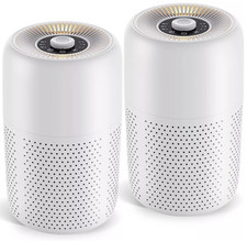 Pacote com 2 purificadores de ar TPLMB para quarto H13 filtros HEPA branco, novo comprar usado  Enviando para Brazil