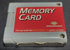 Performance Brand Memory Card Controller Pak pack Nintendo 64 N64 P-302E G/VG cn for sale  Tomball