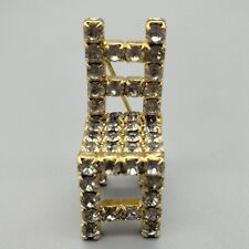 Cadeira Dorothy Bauer Assinada Cristal Strass Vintage Estate RARA 1980 Brilho comprar usado  Enviando para Brazil