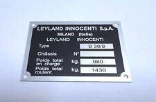 Plaque constructeur innocenti d'occasion  Vitré