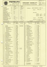 Datenblatt einstelldaten solex gebraucht kaufen  Babenhausen