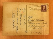 Cartolina autografa vasco usato  Milano