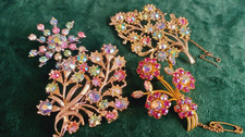 Vintage rhinestone brooches for sale  HIGHBRIDGE