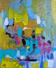 Peinture abstraite acrylique d'occasion  Remoulins