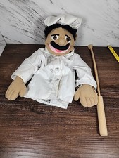 ☆LOOK☆ ~Melissa And Doug Chef Marionete com Vara de Madeira Destacável~ ☆BOM☆ comprar usado  Enviando para Brazil