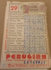 Schedina 1958 snia usato  Caserta