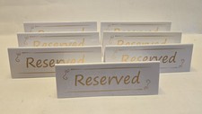 Reserved table signs for sale  Mc Arthur