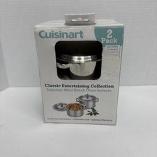 Mini fornos holandeses Cuisinart aço inoxidável pacote com 2 OB modelo 7MS2-32 comprar usado  Enviando para Brazil