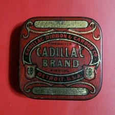 Fita de máquina de escrever Cadilac lata colecionadores antigos vintage Detroit Mi década de 1930 comprar usado  Enviando para Brazil