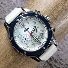 Relógio Lacoste unissex LC.11.3.14.0051S cronógrafo couro quartzo 38 mm 7 1/2", usado comprar usado  Enviando para Brazil