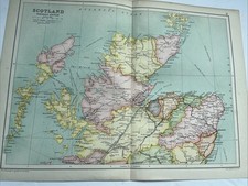 1910 antique map for sale  LEICESTER