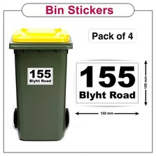 Wheelie bin stickers for sale  LONDON