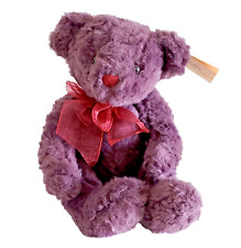 Bearberry Russ Berrie Bear From The Past Plum Purple Plush Teddy Hang Tag Vintage comprar usado  Enviando para Brazil
