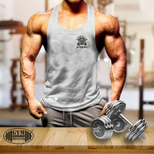 Regata masculina gorila colete forte pequena roupa de ginástica musculação treinamento boxe comprar usado  Enviando para Brazil