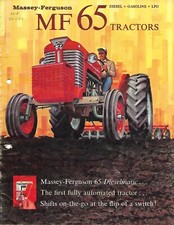 Folheto para trator agrícola - Massey Ferguson - MF 65 - c1962 (F9035) comprar usado  Enviando para Brazil