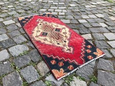 Tapete de banho turco vintage pequeno feito à mão tapete de lã boêmio tapete tradicional comprar usado  Enviando para Brazil