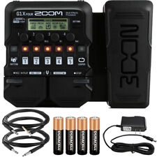 Pedal processador Zoom G1X quatro efeitos múltiplos guitarra + cabos e conector Pig Hog comprar usado  Enviando para Brazil