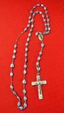 RARO VINTAGE FREIRAS LOURDES BOLHA AZUL contas de plástico ROSÁRIO LEGATURA ALPACCA ITÁLIA comprar usado  Enviando para Brazil