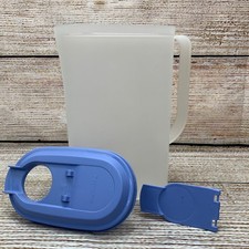 Jarro Tupperware 2 quartos 2009C-2 branco com tampa azul vintage comprar usado  Enviando para Brazil