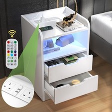 Drawer led bedside for sale  LEICESTER