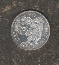 Gedenkmünze 1987 750 gebraucht kaufen  Albstadt