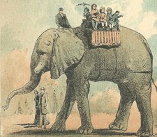 Cartões e lembranças de aniversário de 1893 Young’s-Broadway-Nova York NY-Elefante-Crianças comprar usado  Enviando para Brazil