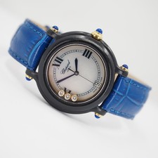 Usado, CHOPARD DAMENARMBANDUHR BE HAPPY KUNSTSTOFF/GOLD BRILLANTBESATZ LIMITED EDITION comprar usado  Enviando para Brazil