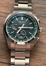 Relógio masculino SEIKO Astron SBXY011 mostrador verde rádio solar titânio com caixa usado comprar usado  Enviando para Brazil