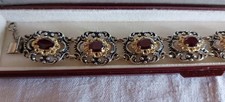 Trachtenschmuck armband granat gebraucht kaufen  Gersthofen