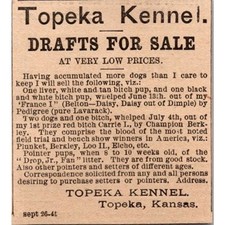 Topeka kennel drafts for sale  Hinckley