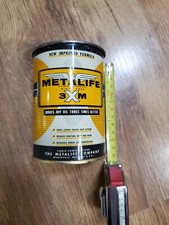 Vintage Metalife 3XM Lata Banco Moeda Óleo Gás Menor Wentzville, Missouri  comprar usado  Enviando para Brazil