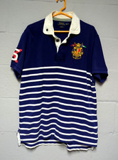 Camisa Ralph Lauren Yacht Club RLYC brasão aberto troféu regata #5 ilhós corda GG comprar usado  Enviando para Brazil