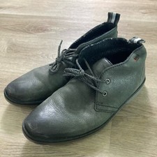 Usado, Botas Chukka Masculinas de Couro Cinza Superdry Tamanho 8 com Cadarço Botas Casuais comprar usado  Enviando para Brazil