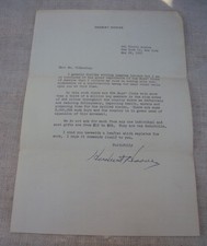 Carta autografada por Herbert Hoover 31º Presidente 1951 digitada comprar usado  Enviando para Brazil
