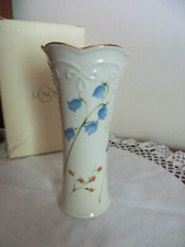Vaso Lenox Blue Bell floral trompete botão acabamento dourado comprar usado  Enviando para Brazil