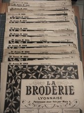 Journaux broderie lyonnaise d'occasion  Grasse