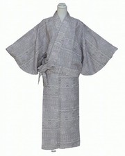 Novo Kimono Estampado Parte Dupla Para Crepe K0122-03L Tamanho L Duas Partes Com Branco  comprar usado  Enviando para Brazil
