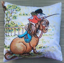 Thelwell pony cushion for sale  SOUTHAMPTON