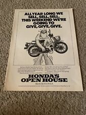 Vintage 1982 HONDA MOTOCICLETA "OPEN HOUSE" Evento Promo Impressão Anúncio Anos 80 comprar usado  Enviando para Brazil