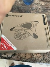 Telefone de conferência expansível Polycom SoundStation2 2201-16200-601 com módulo de parede comprar usado  Enviando para Brazil