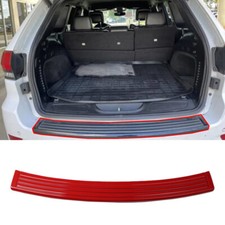 Capa protetora de para-choque traseira de fibra de carbono vermelha para Jeep Grand Cherokee 11-21 comprar usado  Enviando para Brazil
