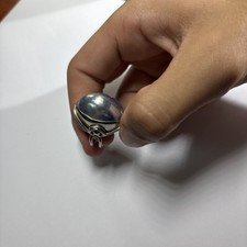 Anello argento con usato  Spedire a Italy